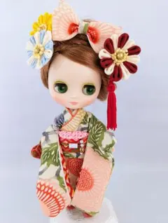 ミディブライス着物★レトロな正絹の振袖