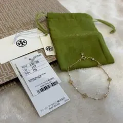 TORY BURCH ムーンダンス パール デリケート チェーン ブレスレット 
