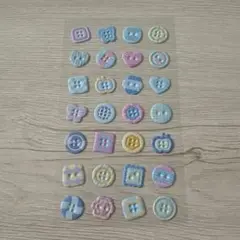 ボンボンドロップシール　青ボタン