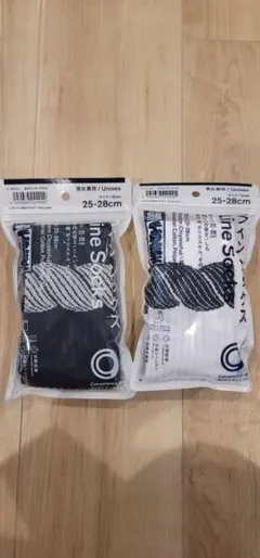 コンビニエンスウェア ラインソックス 2足セット