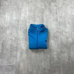 NIKE ナイキ ジャージ トラックジャケット 青 L 刺繍ロゴ 古着 メンズ