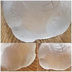 アンティーク ラリック ダリヤ菊紋 ガラスウォールランプシェイド ハーフムーン アンティーク ラリック ダリヤ菊紋 ガラスウォールランプ