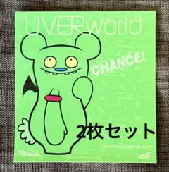 【 値下げ 】【 美品 】 UVERworld / UVERちゃん ステッカー UVERworld UVERちゃん ステッカー 2種 / ウーバーちゃん シール