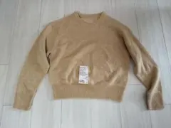 ウール　クルーネック セーター 　イエロー　Ｓ　無印良品　未使用　ニット　値下げ