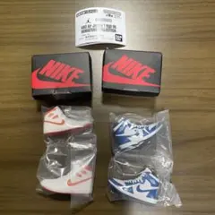 NIKE エアジョーダンガチャ　METALLICORANGE、STORMBLUE