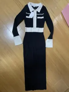 LIP SERVICE ジッパー付きニットワンピース