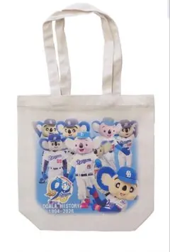 新品　未使用　ヤクルトスワローズ　つば九郎×ドアラ コラボBIGエコトートバッグ 東京ヤクルトスワローズ つば九郎 中日ドラゴンズ ドアラ BIG