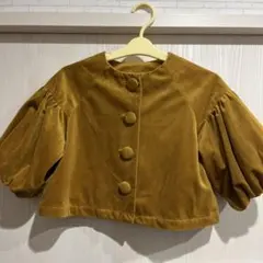 バルーンスリーブジャケット マスタード