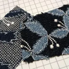 ミナペルホネン　sing leaf　生地　はぎれ　２枚