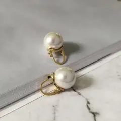 [訳あり特価]大粒パール　ピアス