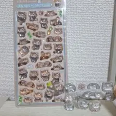 ボンボンドロップシール レッサーパンダ マヌルネコ