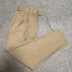 【即日配送】【セール！】ベージュ パンツ ボタン付き カジュアル 可愛い きれい