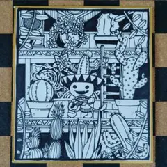 原画イラストミニ色紙：「ネコ：ヒマワリ」 - メルカリ