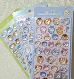 ボンボンドロップシール　ちいかわ　ハチワレ　うさぎ　古本屋　シーサー