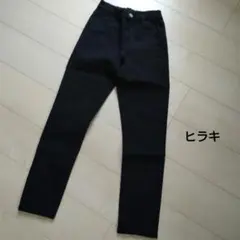 ヒラキ★ストレッチスキニーパンツ(黒・S)