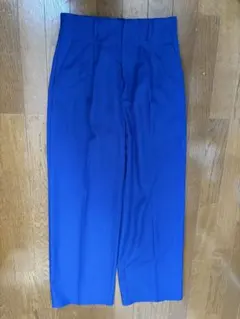 GU 青 ワイドスラックス