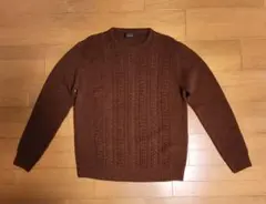 ZARA JAPAN ザラ　使用感少な目　ケーブル編ニット セーター　ブラウン茶のサムネイル
