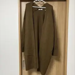 SENSE OF PLACE ブラウンロングカーディガン フリーサイズ