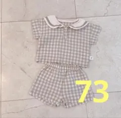 韓国風チェック柄セーラーセット