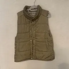 Samansa Mos2 オリーブ ダウンベスト F