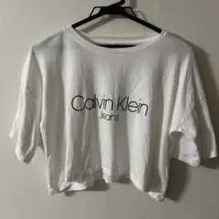 Calvin Klein Jeans クロップドTシャツ XS ホワイト