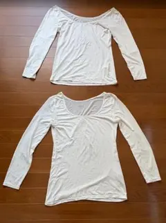 HEATTECH ユニクロのヒートテック肌着長袖 【2枚セット】サイズ【M】