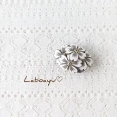 えんがわさま専用 帯留め〈Bouquet・桜sepia・盛り〉