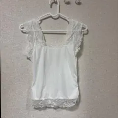 ホワイト レースキャミソール