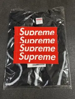 Supreme painted tee black M ステッカー付き