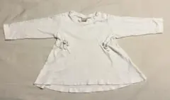 petit main ホワイト長袖Tシャツ 90cm