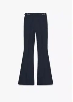 新品タグ付き　ZARA バックル付き　フレアパンツ
