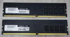 Team DDR4 2400 8GB メモリー　×2枚　16GB Team DDR4 2400 8GB メモリ 2枚セット - メルカリ