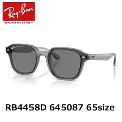 【新品】レイバン RB4458D 645087 65サイズ クリアグレー