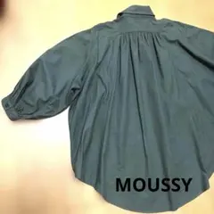 MOUSSY マウジー カーキ ボリュームスリーブシャツ ゆったりのサムネイル