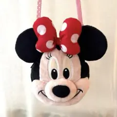 ミニーマウス ポーチ ファスナー付き