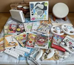 と*ん様 Nintendo Wii 本体と周辺機器、ソフト15本まとめ売り