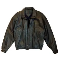 Y2K本革 レザージャケット A-2 短丈　裏地希少ブラウン　バイカー