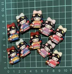 デコパーツ　プラパーツ　10個　キティ