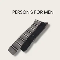 PERSON'S FOR MEN ボーダー　ニットタイ　ネクタイ　しましま