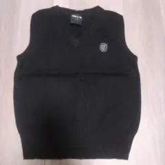 コムサイズム黒の110サイズベスト