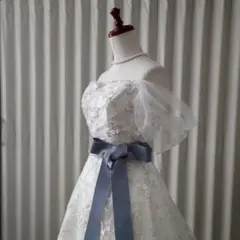 ウェディングドレス ホワイト オフショルダー