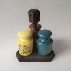 希少品 Maille フランスアンティーク陶器ポット 古いマスタードの