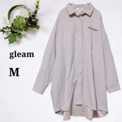 シャツワンピース ロングシャツ ゆったり ユニセックス プリントシャツ 長袖のサムネイル