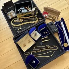遺品整理　生前整理【ブランド、刻印あり含】 大量まとめ売り　ゴールドアクセサリー