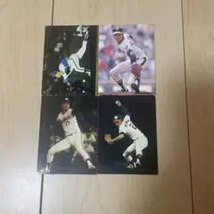 カルビープロ野球カード　1979年　4枚　小林　松沼　高橋　松岡