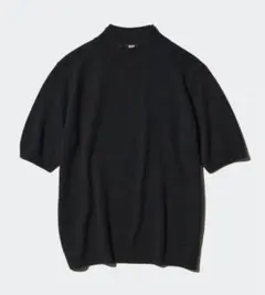 ユニクロ UNIQLO カシミヤモックネックセーター5分袖 カシミヤ100% S