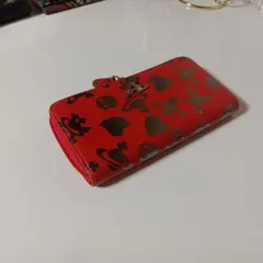 Vivienne Westwood LONDON レザー 長財布 レッド系