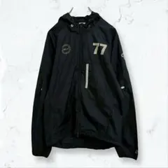 s102 ナイキ ナイロンパーカー 黒 S メンズ ワンポイント 春秋 羽織