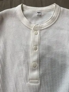 UNIQLO ワッフルヘンリーネックTシャツ メンズS