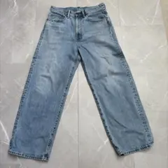 GU デニムパンツ ライトブルー